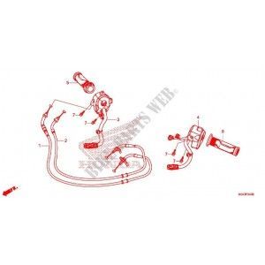 CONJUNTO CABLES DE GAS LOS DOS HONDA FORZA 300 FIG 1 Y 2 